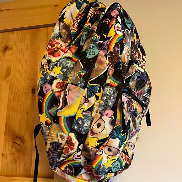 Trans jansport Cat Print Backpack - Picture 2 of 6